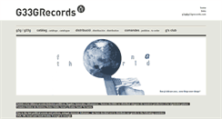 Desktop Screenshot of g33grecords.com